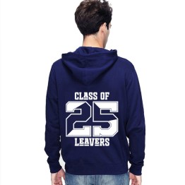 New Leavers Hoodie Solid numbers printed on the back